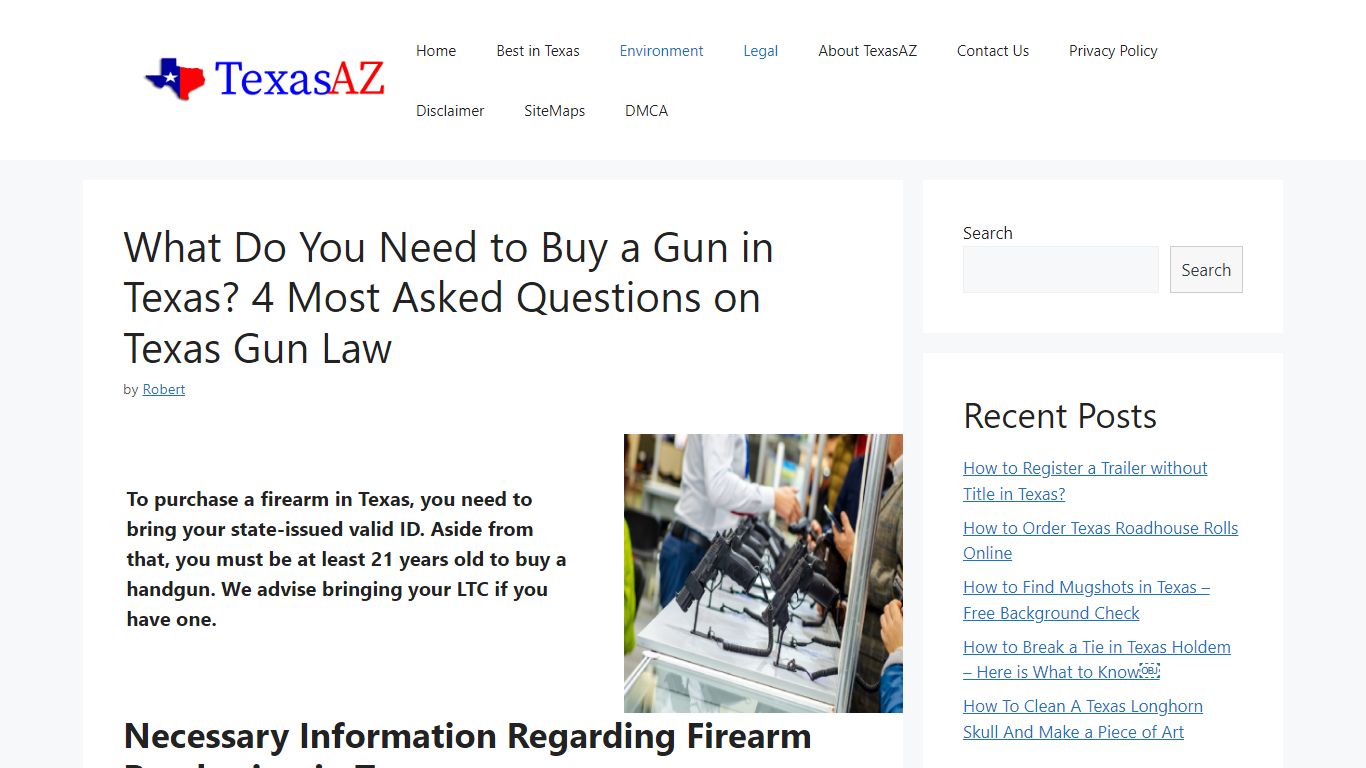 What Do You Need to Buy a Gun in Texas? 4 Most Asked Questions on Texas ...